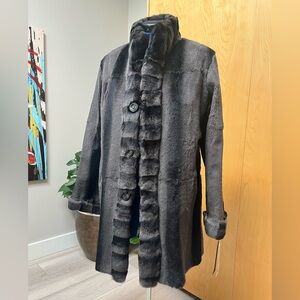 Overland Sheepskin company reversible jacket.